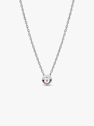 Pandora Era Bezel Sterling Silver Lab-grown Diamond Pendant Necklace - Image 3
