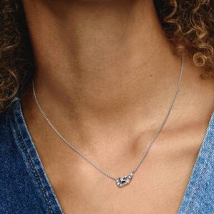 Sparkling Moon & Star Collier Necklace