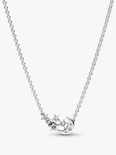 Sparkling Moon & Star Collier Necklace - Image 4