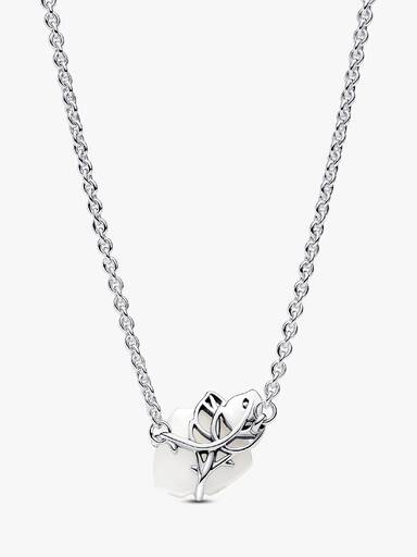 White Rose in Bloom Collier Necklace - Image 4