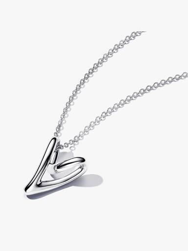 Organically Shaped Heart Pendant Necklace - Image 2