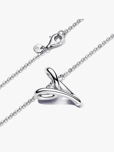 Organically Shaped Heart Pendant Necklace - Image 4