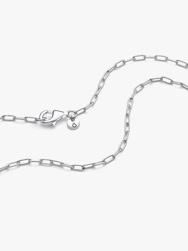 Elongated Link Chain Necklace - Image 4
