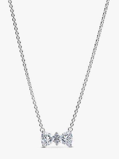 Sparkling Bow Necklace - Image 2