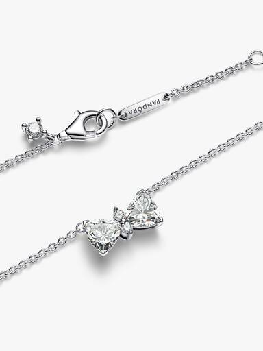 Sparkling Bow Necklace - Image 4