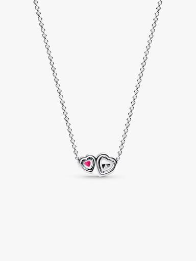 Halo Hearts Pendant Necklace - Image 3