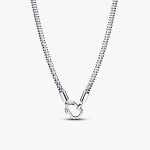 Studded Clasp & Chain Necklace