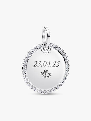 Engravable Round Tag Pendant - Image 3