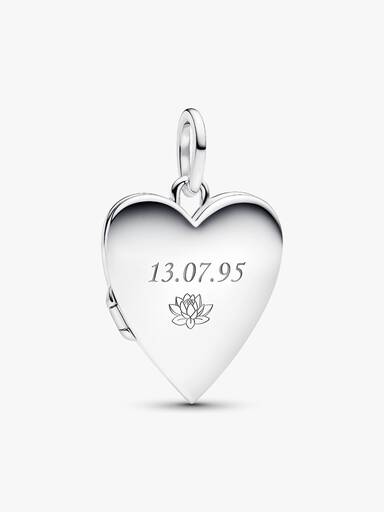 Engravable Openable Heart Tag Pendant - Image 4