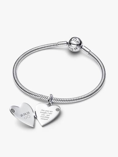 Engravable Openable Heart Tag Pendant - Image 6