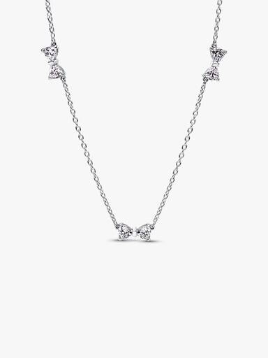 Bow Station Chain Necklace - Image 2