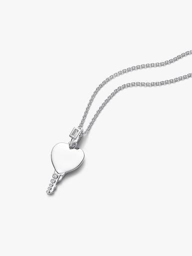 Engravable Heart Key Pendant - Image 6