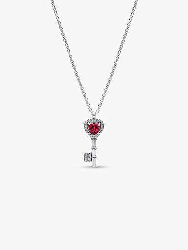 Elevated Heart Key Collier Necklace - Image 2