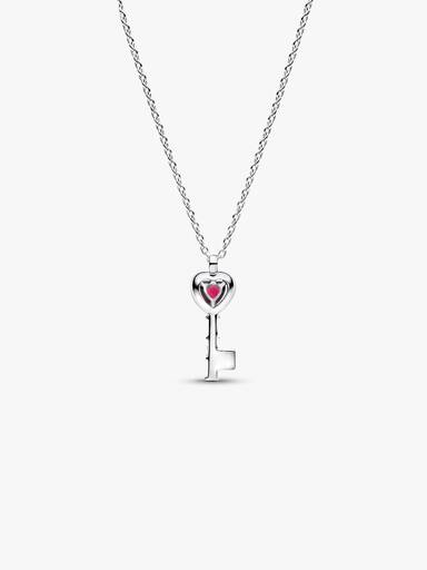 Elevated Heart Key Collier Necklace - Image 4