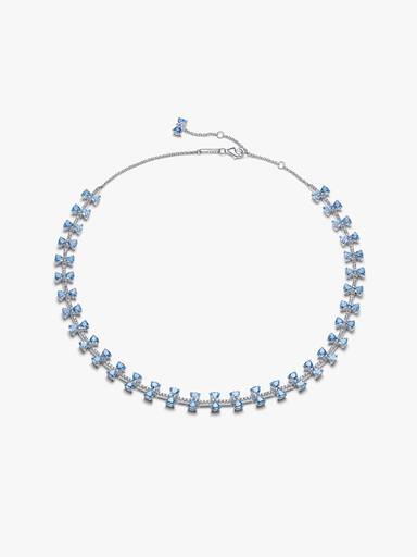 Bridgerton Blue Bow Necklace & Earring Set - Image 3