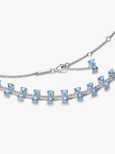 Bridgerton Blue Bow Necklace - Image 3