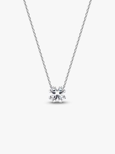 Sparkling Lucky Clover Pendant Necklace - Image 5