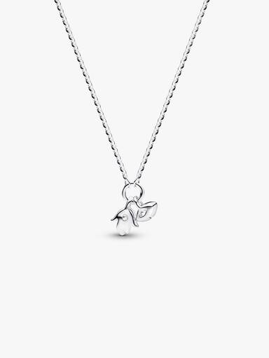 Pandora Talisman Sterling Silver Lab-Grown Diamond Evil Eye & Hamsa Hand Dangle Pendant Necklace - Image 5