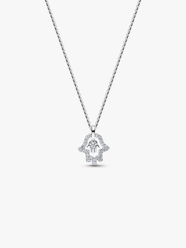 Hamsa Necklace and Earrings Set - Image 2