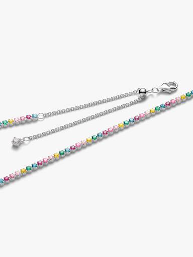 Rainbow Tennis Necklace - Image 3
