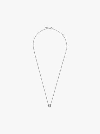Round Sparkle Halo Necklace - Image 5