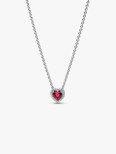 Elevated Red Heart Collier Necklace - Image 2
