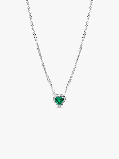 Elevated Green Heart Necklace - Image 2