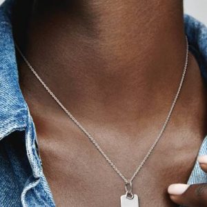 Engravable Rectangle Tag Pendant