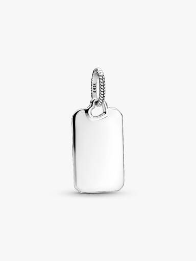Engravable Rectangle Tag Pendant - Image 2