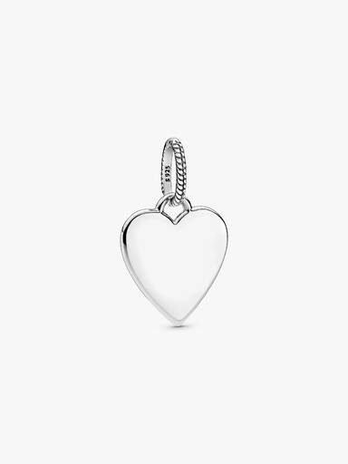 Engravable Heart Tag Pendant - Image 2