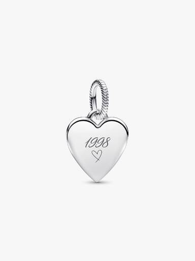 Engravable Heart Tag Pendant - Image 4
