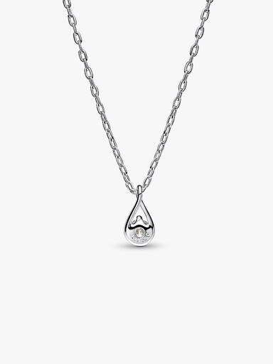 Pandora Infinite Sterling Silver Lab-grown Diamond Pendant Necklace - Image 3