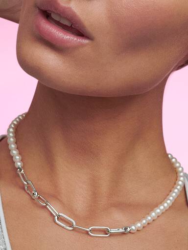 Pandora ME Treated Freshwater Cultured Pearl Necklace