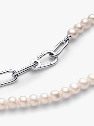 Pandora ME Treated Freshwater Cultured Pearl Necklace - Image 6