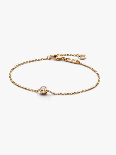 Pandora Era Bezel 14k Gold Lab-grown Diamond Chain Bracelet - Image 2