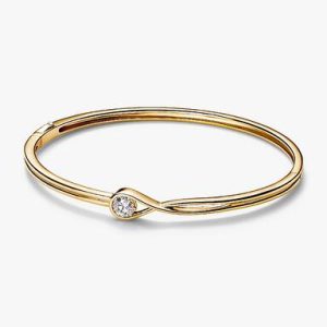 Pandora Infinite 14k Gold Lab-grown Diamond Bangle