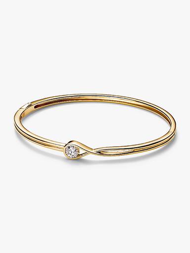 Pandora Infinite 14k Gold Lab-grown Diamond Bangle