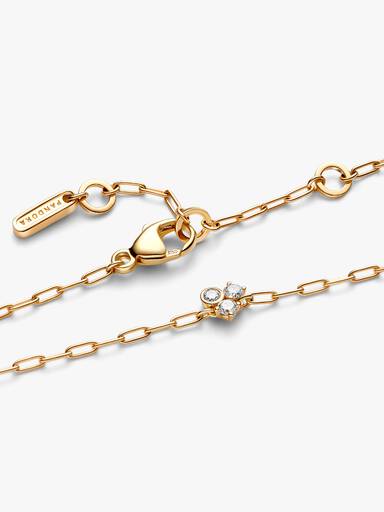 Pandora Era Bezel Lab-Grown Diamond Cluster Paperclip Chain Bracelet - Image 4
