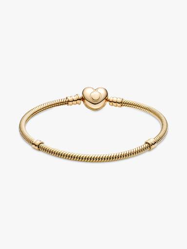 Pandora Moments Heart Clasp Snake Chain Bracelet - Image 4
