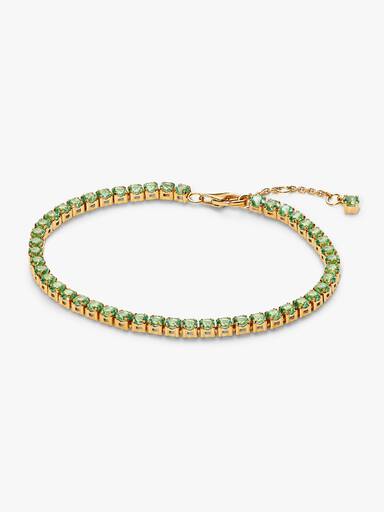 Sparkling Green Tennis Bracelet - Image 2