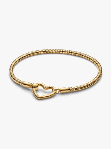 Heart Closure Snake Chain Bracelet - Image 2