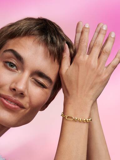 Pandora ME Metal Bead & Link Chain Bracelet - Image 3