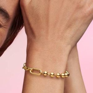 Pandora ME Metal Bead & Link Chain Bracelet