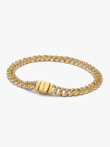 Pavé Cuban Chain Bracelet - Image 4