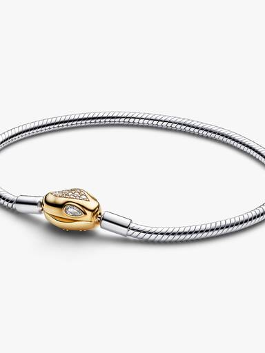 Snake Clasp & Chain Bracelet - Image 2