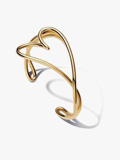 Organically Shaped Heart Bangle - Image 2