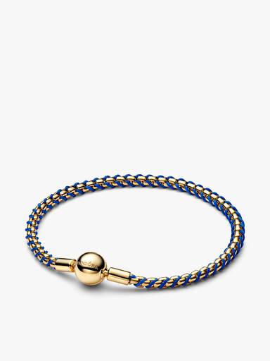 Blue Cord Box Chain Bracelet - Image 2
