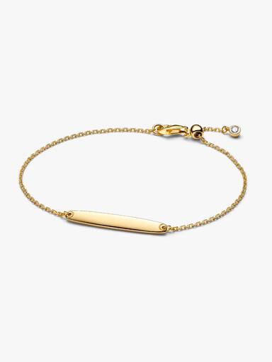 Engravable Bar Chain Bracelet - Image 2