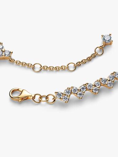 Triple Stone Heart Bracelet - Image 3