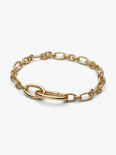 Openable Oval Link Chain Bracelet - Image 2